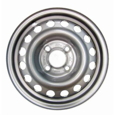5.5J x 14 Steel Wheel 100mm x 4 Stud Silver