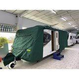 Caravan cover max (Xlarge , 570 - 630 cm) green