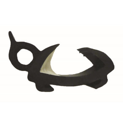 Polyplastic 22/26mm black window rubber seal 4m Length