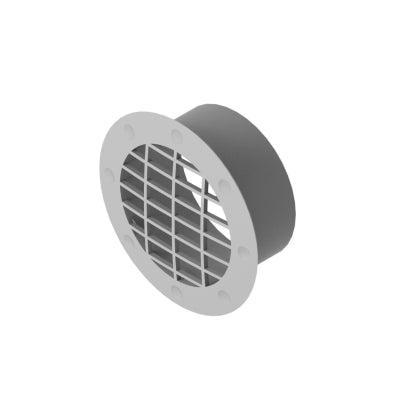 Whale Duct Fitting 65MM Fixed Vent Grey
