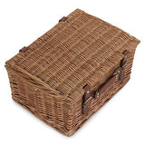 4 Person Classic Green Tweed Fitted Hamper