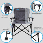 Liberty Folding Chair - Grey 'new for 2024' Camping
