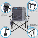 Liberty Folding Chair - Grey 'new for 2024' Camping