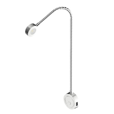LED Chrome Flexible Reading Light 12V USB charging