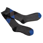 Mens lightweight thermal insulated argyle socks (assorted colours)