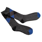 Mens lightweight thermal insulated argyle socks (assorted colours)