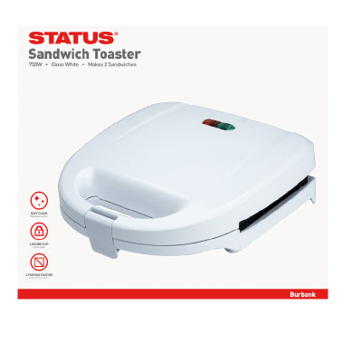 Status Burbank White Sandwhich Toaster (4 pack)