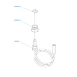 Dometic spark plug faston, terminal STR