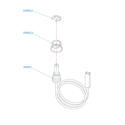 Dometic spark plug faston, terminal STR