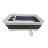 Collapsible-Wares Dish Rack With Cutlery Holder And Sink Drainer