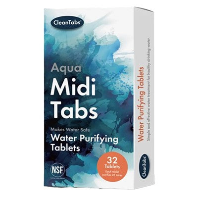 Clean Tabs Aqua Midi Tabs Water Purifying Tablets