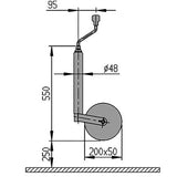 AL-KO Plus jockey wheel