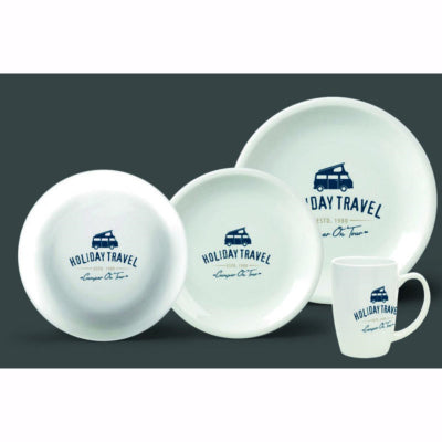 Holiday Travel 8 piece dinner set for 2 people