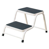 Double step in caravan white
