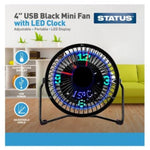Status 4 USB Mini Clock Fan 4 pack