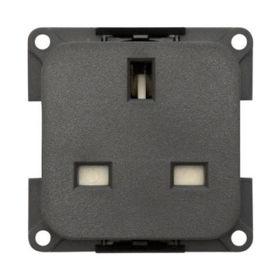 Cbe Grey 240V 3Pin Mains Socket Retail Packed