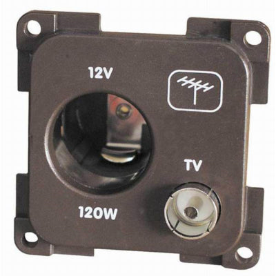 CBE Brown 12v (auto) + TV Socket