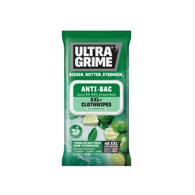 Ultra Grime 40 Xxl Wipes Anti-Bac