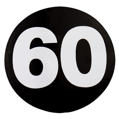 W4 60mph Sticker