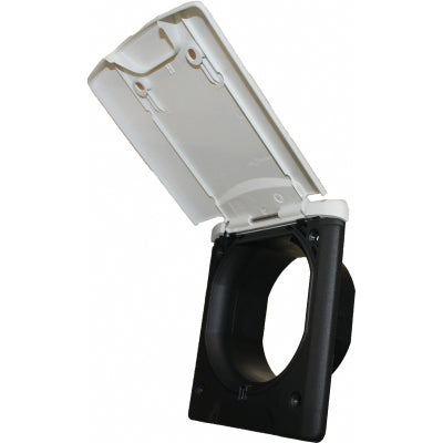 Fawo White Flush Inlet With Sprung Cover Without Sockets