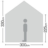 Quest 3x3m Giza folding gazebo