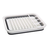 Collapsible-Wares Dish Rack With Cutlery Holder