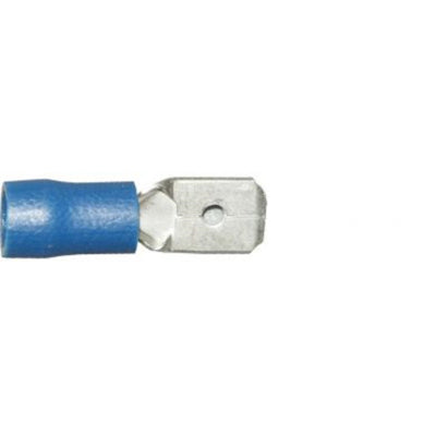W4 Blue 6.35Mm Male Push On Terminal 3 Pack