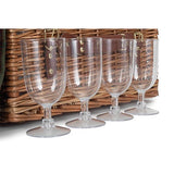 4 Person Classic Green Tweed Fitted Hamper