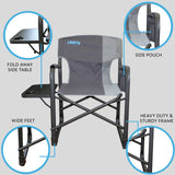 Liberty Director Chair - Grey Camping Chair