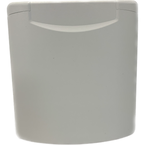 FAWO 230v Outlet with UK socket c/w Magnetic Lock White