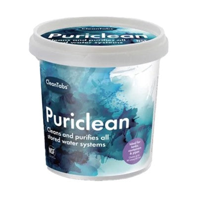 Clean Tabs 100g Puriclean Water System Cleaner Steriliser Powder