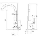 Reich Trend S Mixer Tap R90 with Pushfit Nozzles