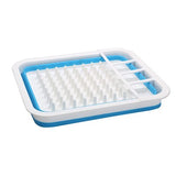 Collapsible-Wares Dish Rack With Cutlery Holder