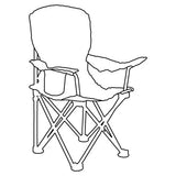 Kids fun dinosaur folding chair