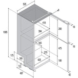 Vitrifrigo DP150 150 Litre Fridge Freezer (VFDP150IBLD)