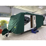 Caravan cover max (Xlarge , 570 - 630 cm) green