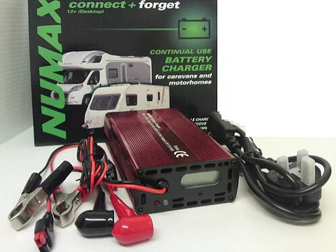 Numax "Connect and Forget" Battery Charger 12V 10AH