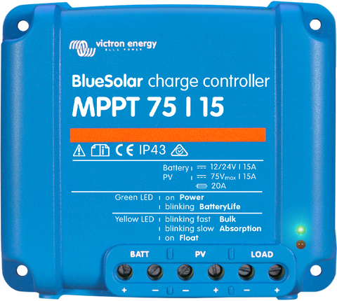 VICTRON BLUE SOLAR MPPT 75/15 CHARGE CONTROLLER