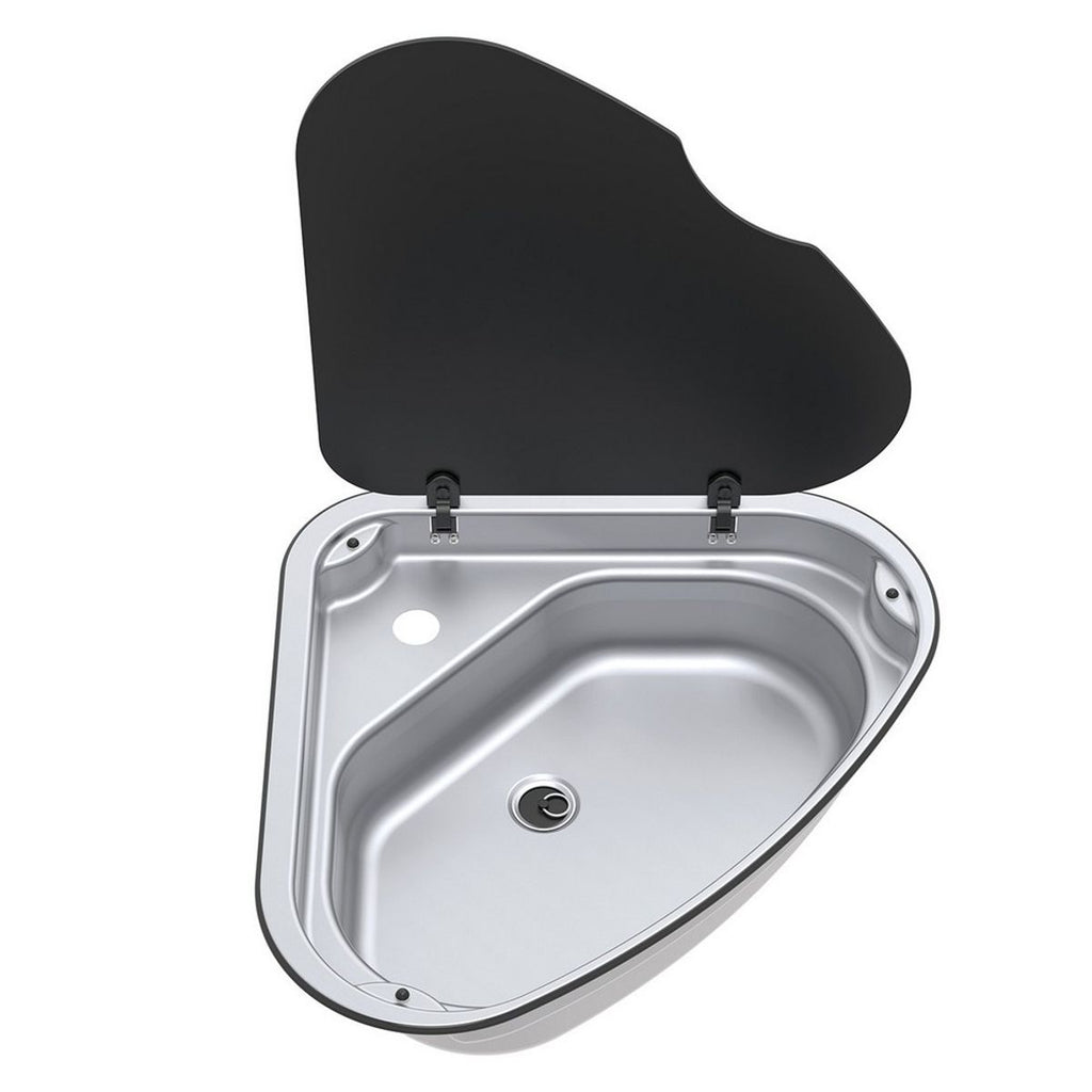 Thetford Series 33 Triangular Sink with Glass Lid 480mm – Camping HQ UK