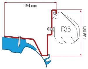 FIAMMA F35 ADAPTER KIT MERCEDES VITO JULES VERNE