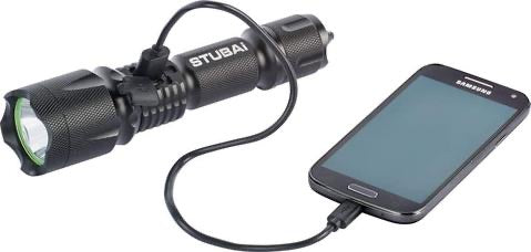 Rechargeable LED Flashlight - 10000 Lumens, USB-C, 4 Modes, Waterproof, 1200mAh Battery
