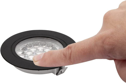 Vechline BLACK Touch Control LED warm light Downlights Spotlights 12v